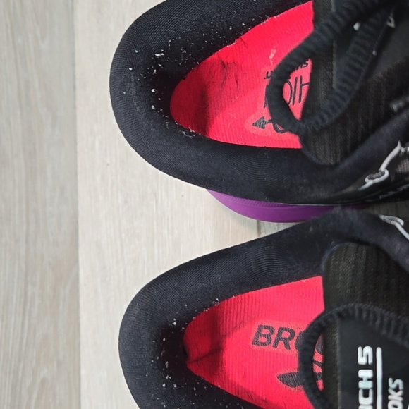 Brooks Women's Launch 5 Black&Purple Running Shoes Athletic Sneakers Sz 8.5 - Picture 4 of 14